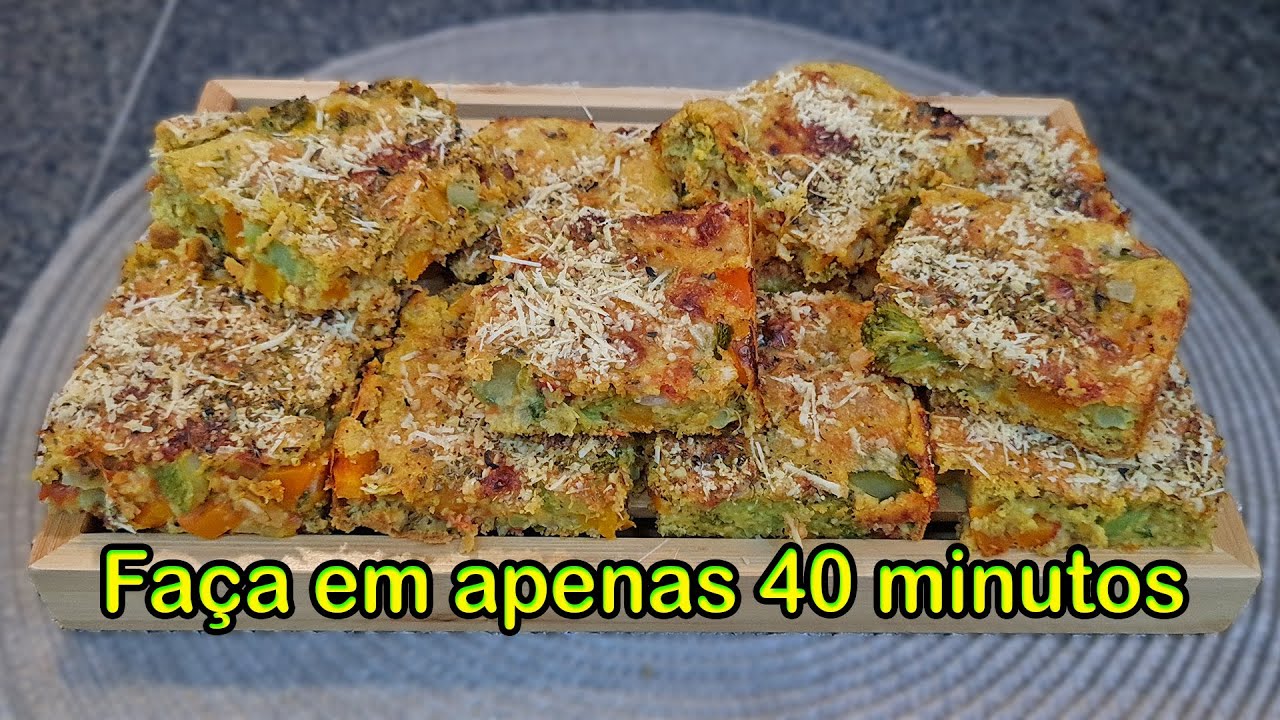 TORTA INTEGRAL DE LEGUMES DE LIQUIDIFICADOR | Cebola e Salsa