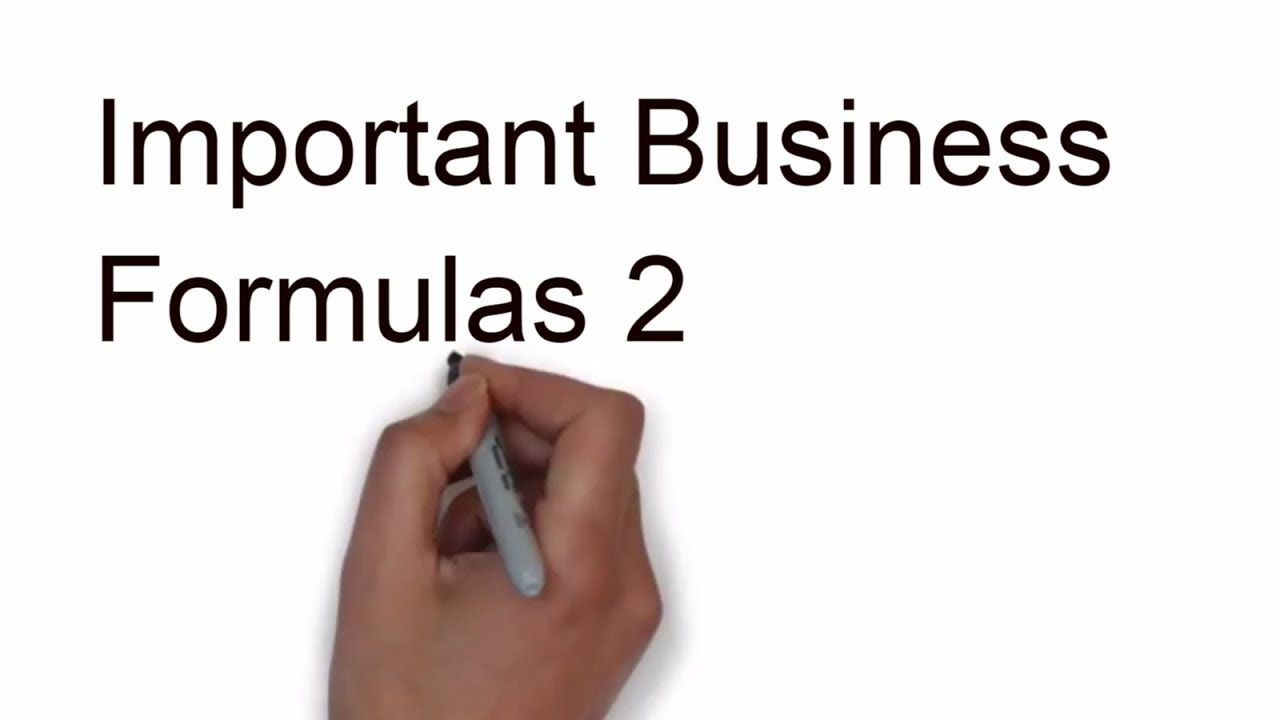 Important Business Formulas 2