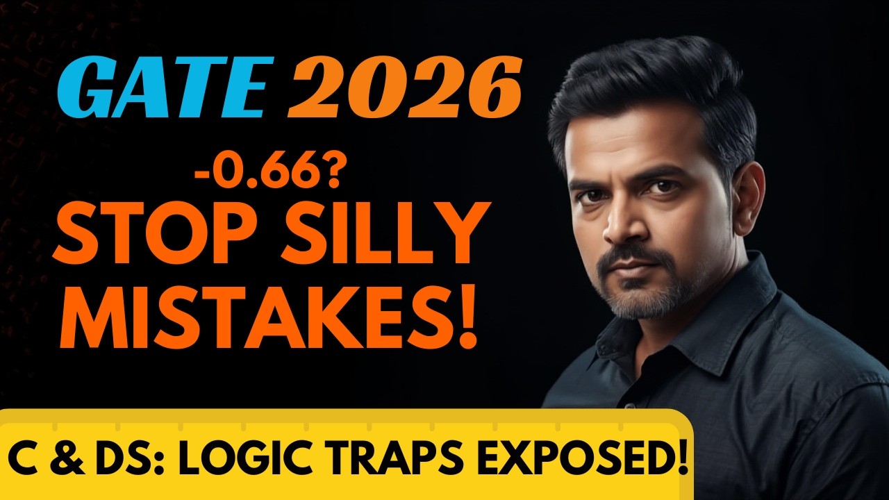 STOP! Watch Before GATE 2026 Exam 🛑 Viral Logic Questions (C, DS, Algo)