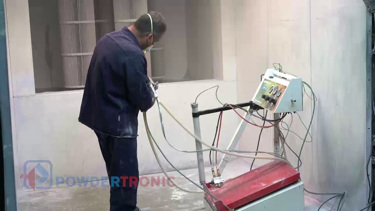 Equipo de pintura electrostática Delta para cambio rápido de color.