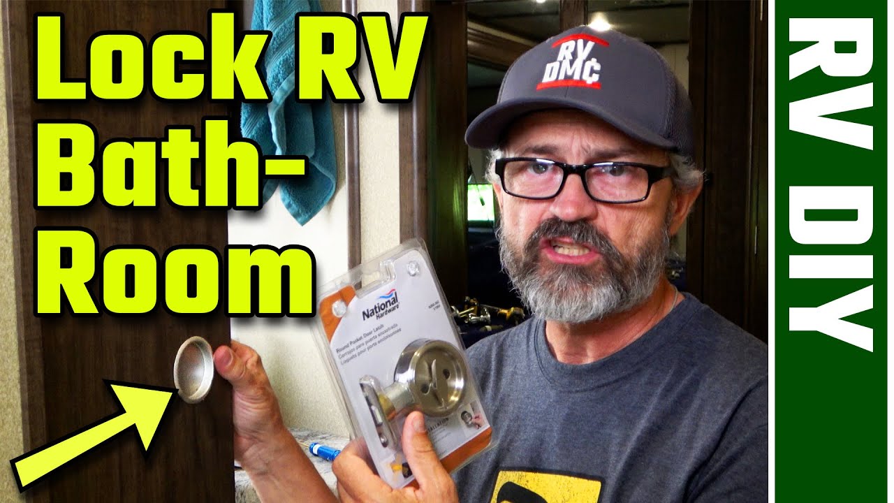 Lock RV Bathroom Pocket Door for Security & Privacy DIY Project