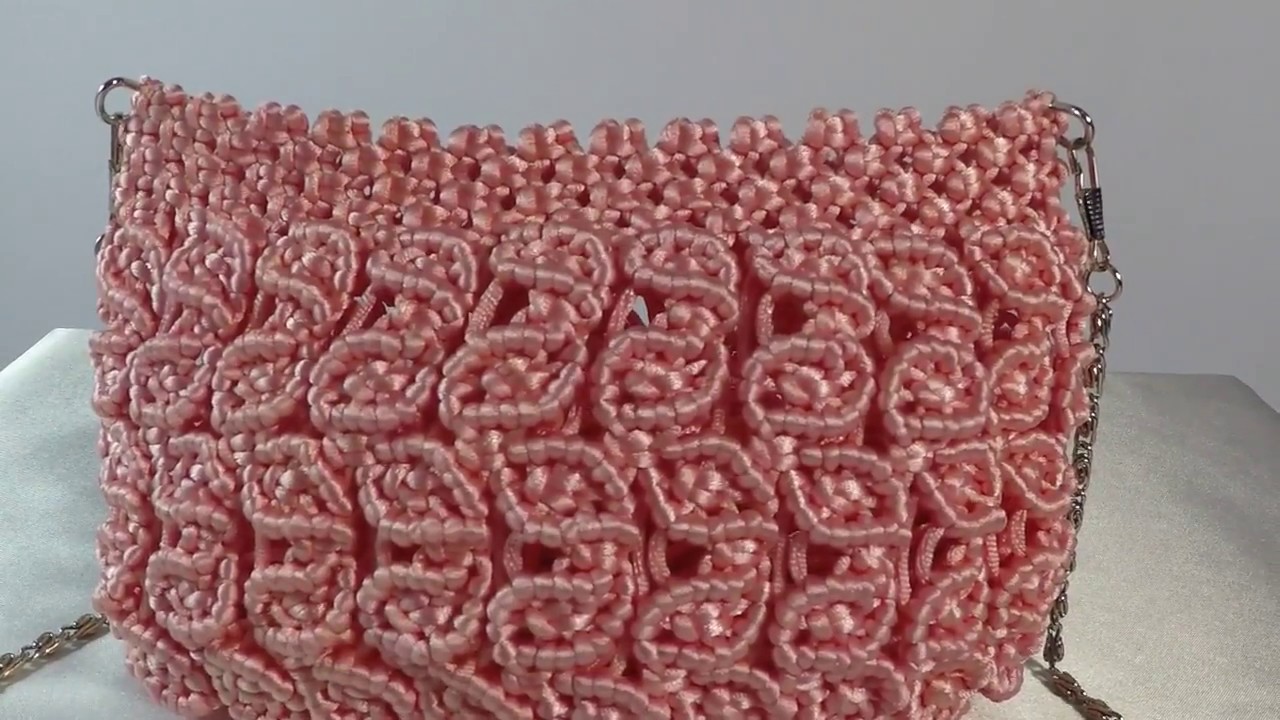 Tas Tali Macrame Lembaran Bunga - Flower Sheet Macrame Bag #FashionBag #TasTali #MacrameBag