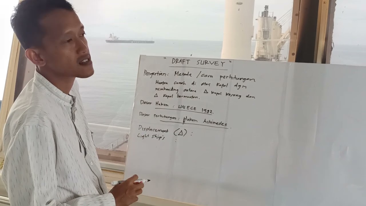 Draft survey, metode perhitungan muatan diatas kapal curah