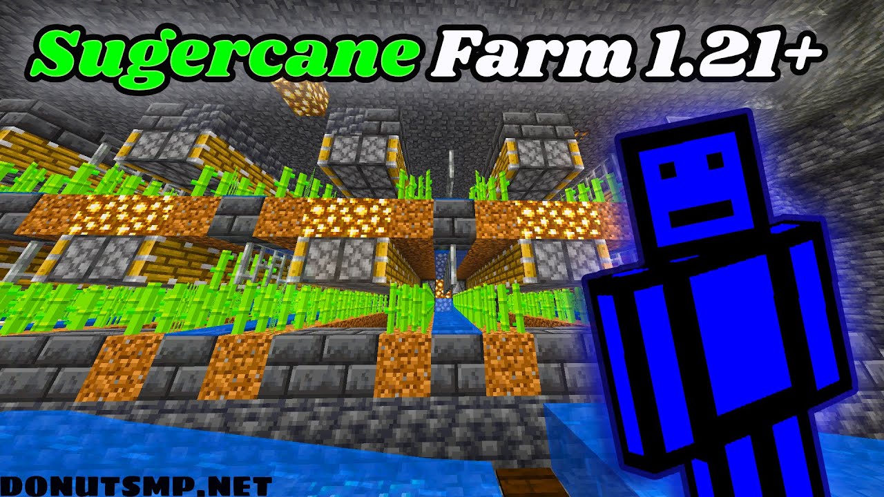 DONUT SMP HOW TO MAKE SUGERCANE FARM!!! (donutsmp.net) 1.21+
