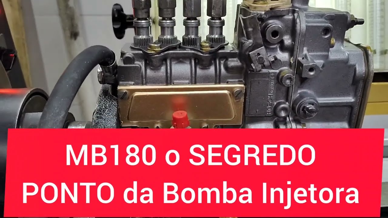 MB180, O SEGREDO do PONTO da bomba injetora