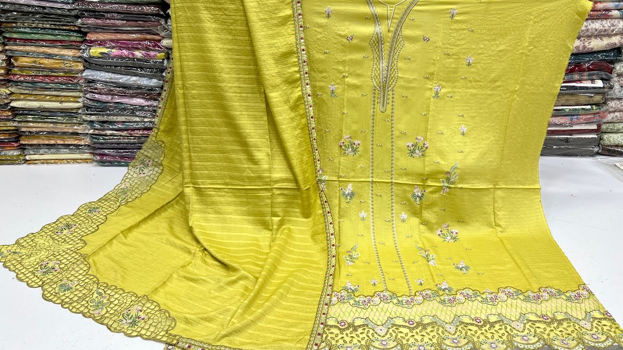 Luxury Viscose Embroidered with LaserCut Shawl | Winter Collection 2025 | Abisha Fabrics 