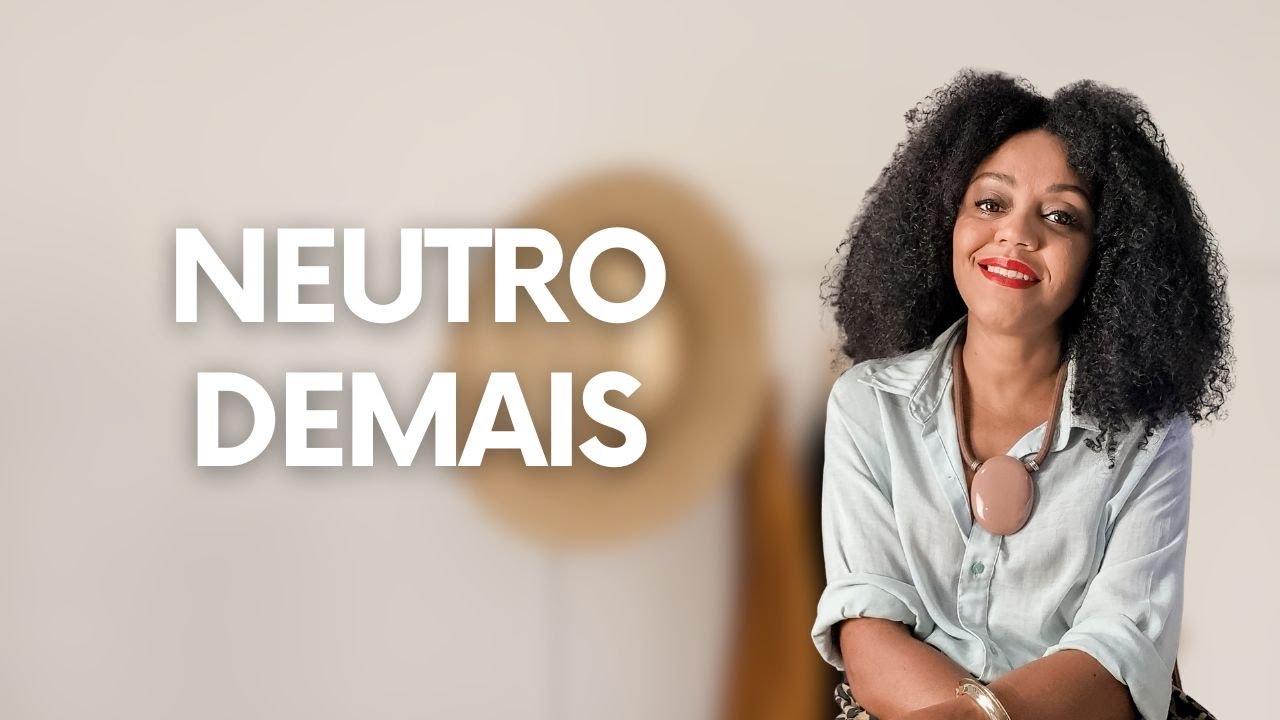 O problema não é usar preto, branco e bege, é só usar isso.