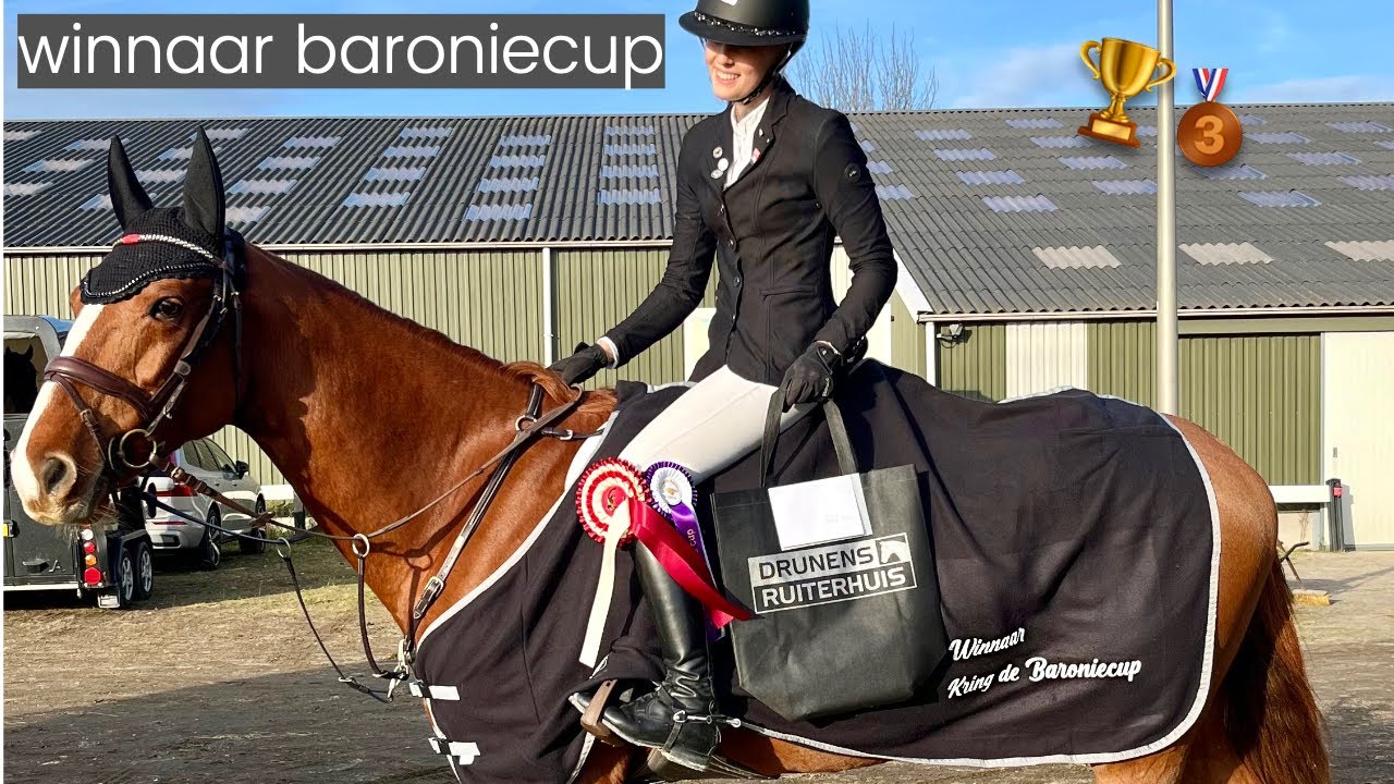 TRAINEN met 2 PAARDEN en 🏆 WINNAAR Kring de Baroniecup! || Kim Dior