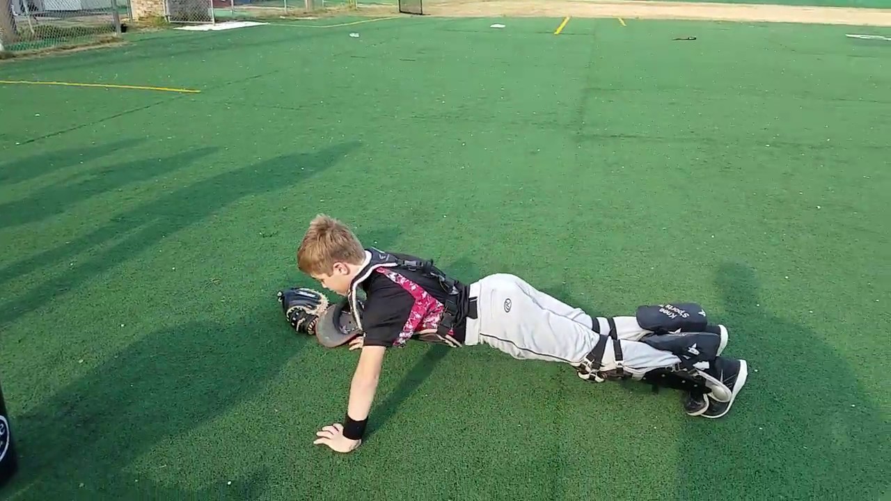 Catchers Block Outside Pitch Drill