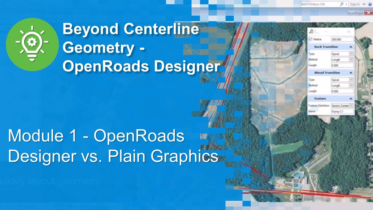 Модуль 1 — OpenRoads Designer и простая графика