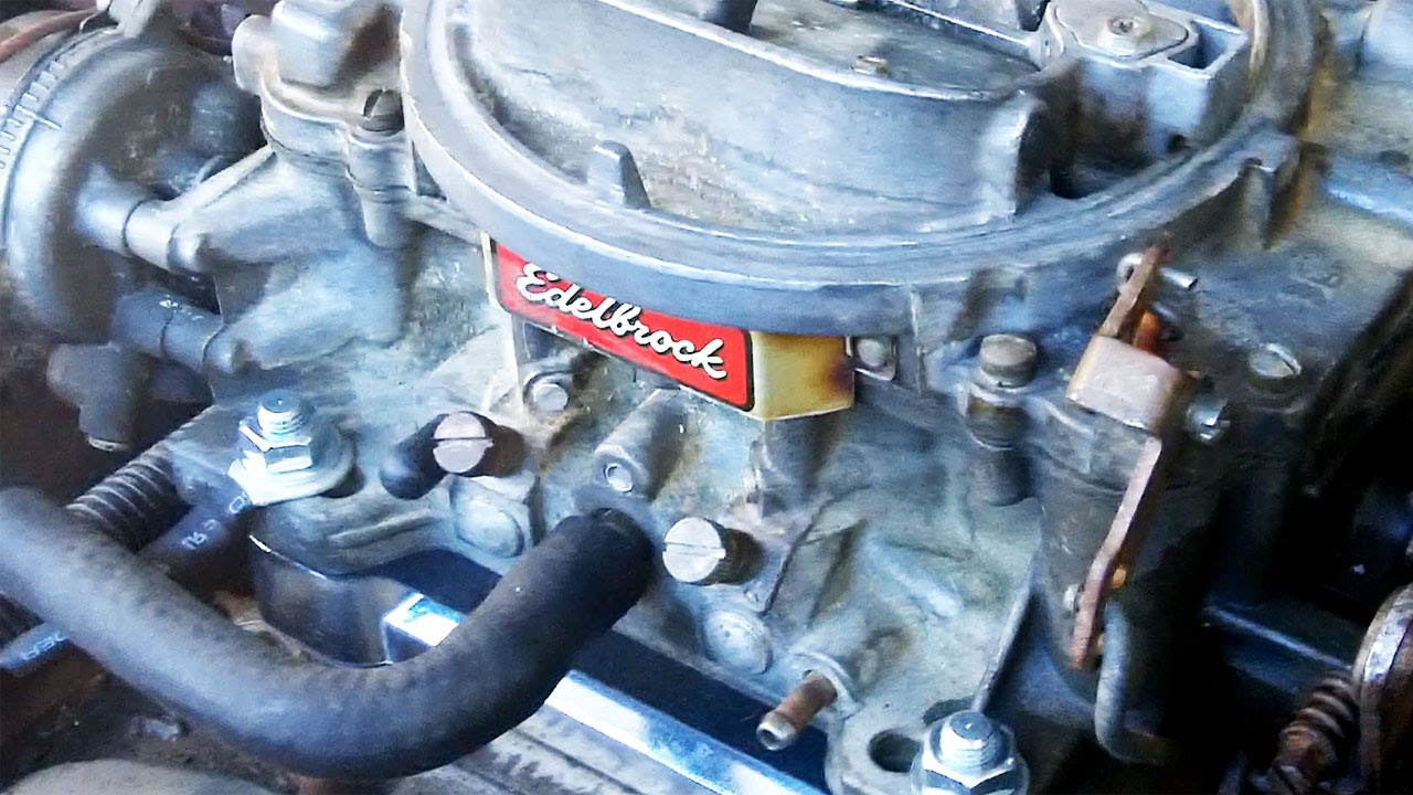 The Quadrajet to Edelbrock carburetor swap - step by step