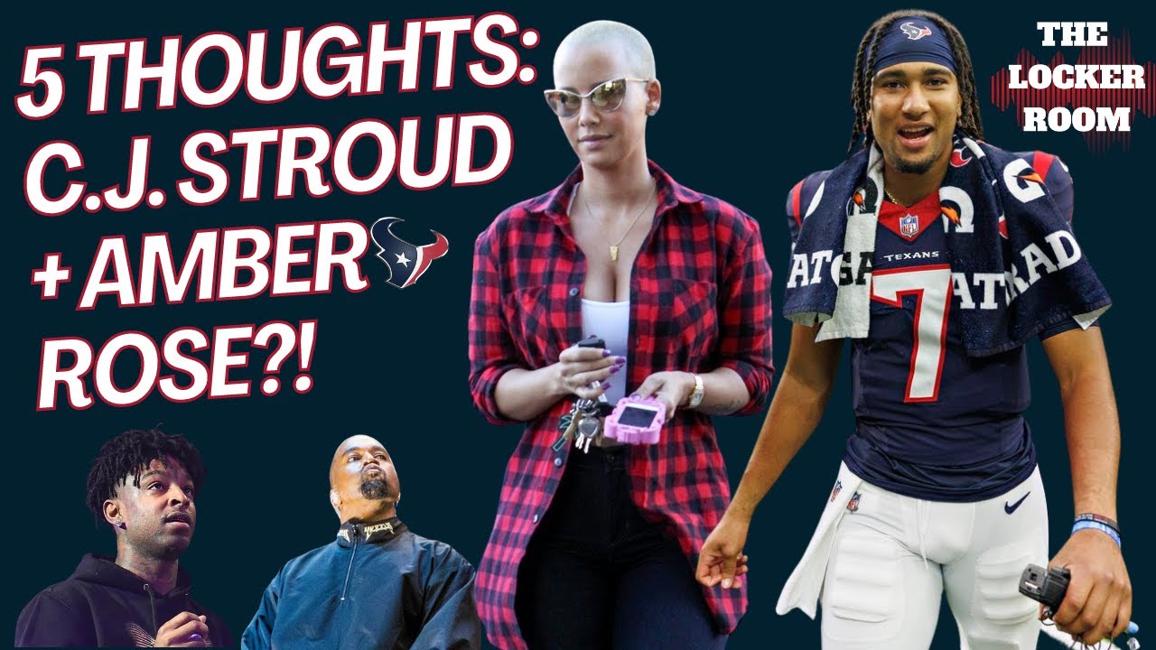 CJ Stroud Spotted Leaving Travis Scott's Celebrity Game With Amber Rose! Five Thoughts!