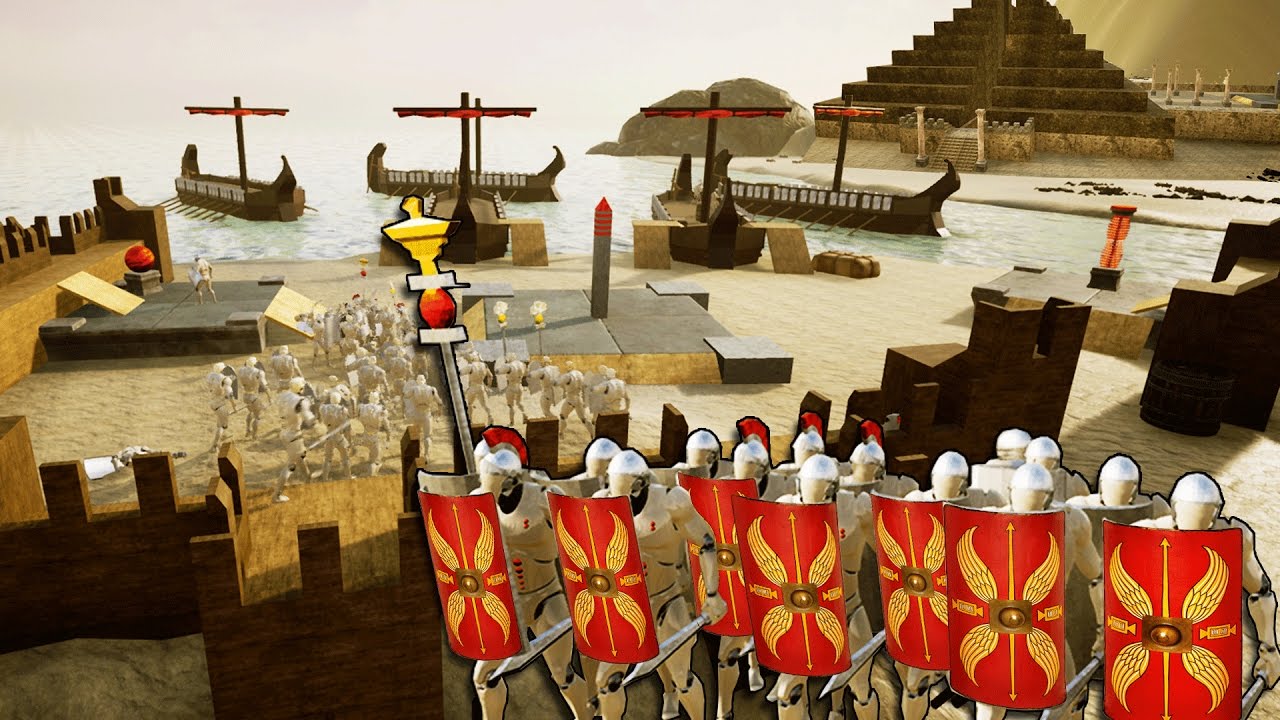 ROMAN INVASION of Egypt!  Formata Battle of The Nile River (Formata Gameplay Epic Battles)