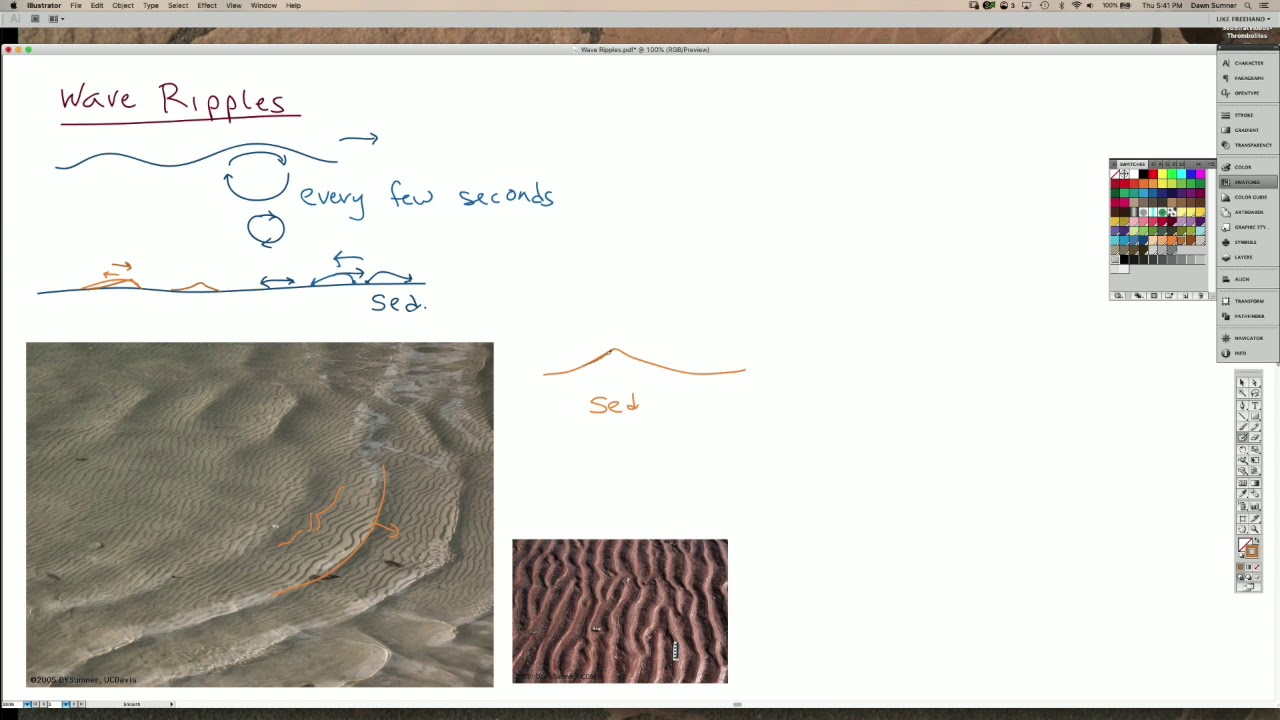 Wave Ripple - Dynamics of flow (sed strat)