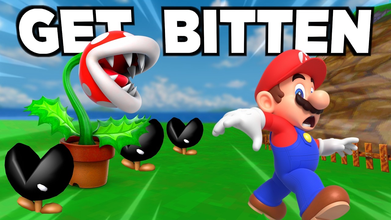 How Fast can you GET BITTEN in all Mario Games?
