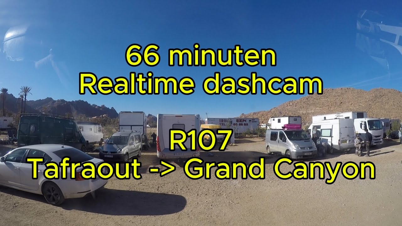 Dag 51 | 66 Minuten, realtime dashcam beelden van TAFRAOUT naar GRAND CANYON! | Op reis met Stijn!