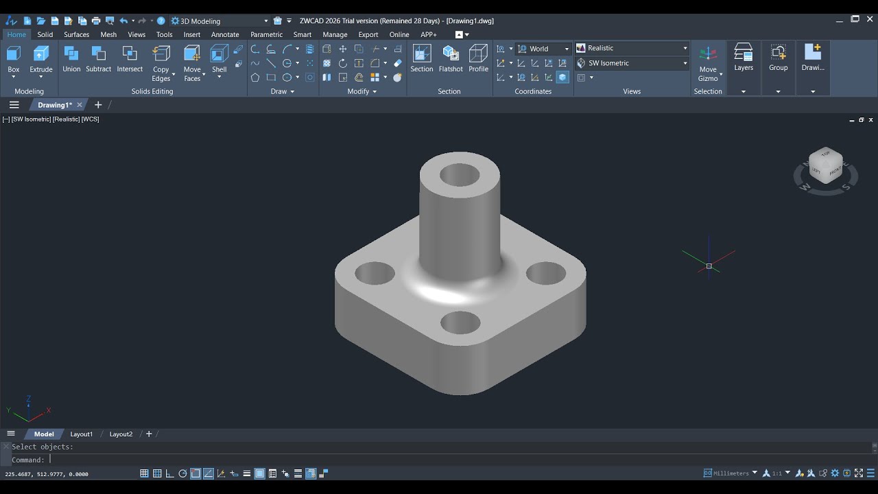 Tutorial ZWCAD 2026 Pemula