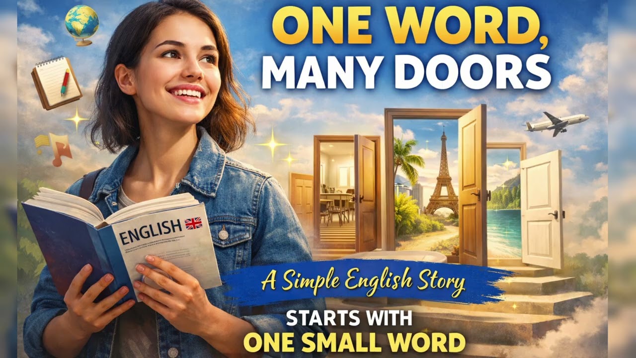 Learn English for Beginners | One Word, Many Doors Easy English Story