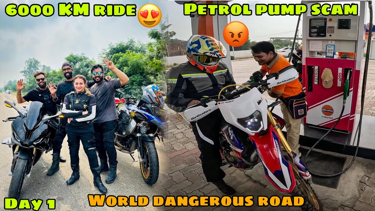 Saach Pass Ride Day 1 par hi itna bada Scam Petrol Pump par 😡 Delhi to Dalhousie Ep. 01