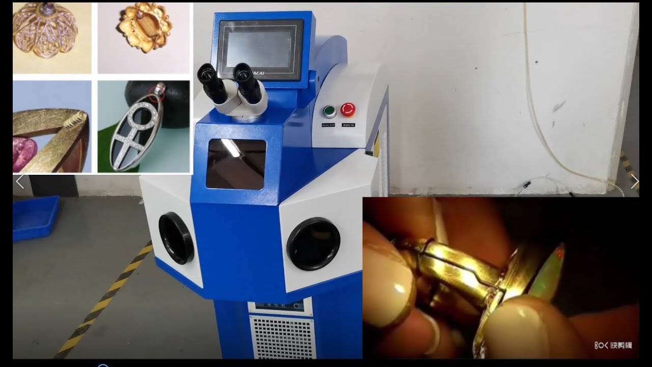 200W jewelry laser spot welding machine operation