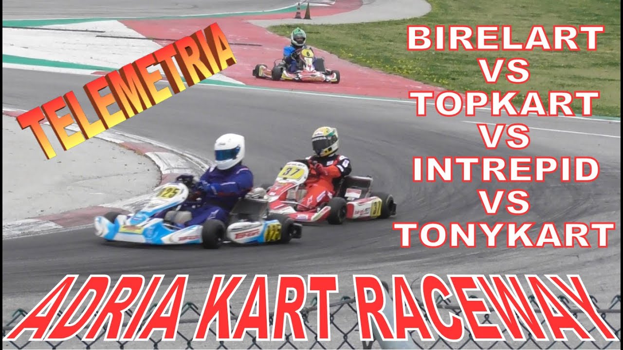 🏎🏁👊Adria Karting Raceway TM KZ R1 Telemetria, bagarre e sorpassi. Birelart VS All