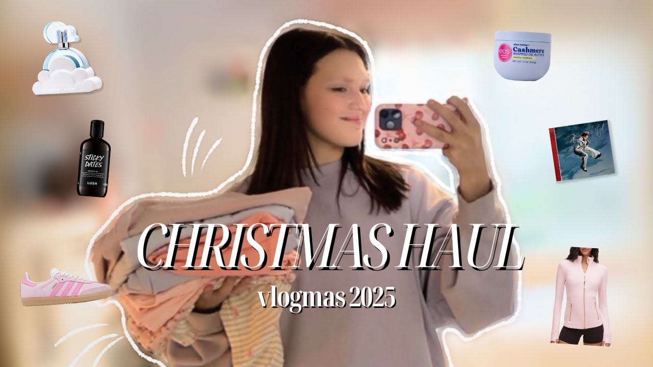Christmas Haul 2025 🎁✨ What I got this year + Holiday Favorites | Vlogmas #14