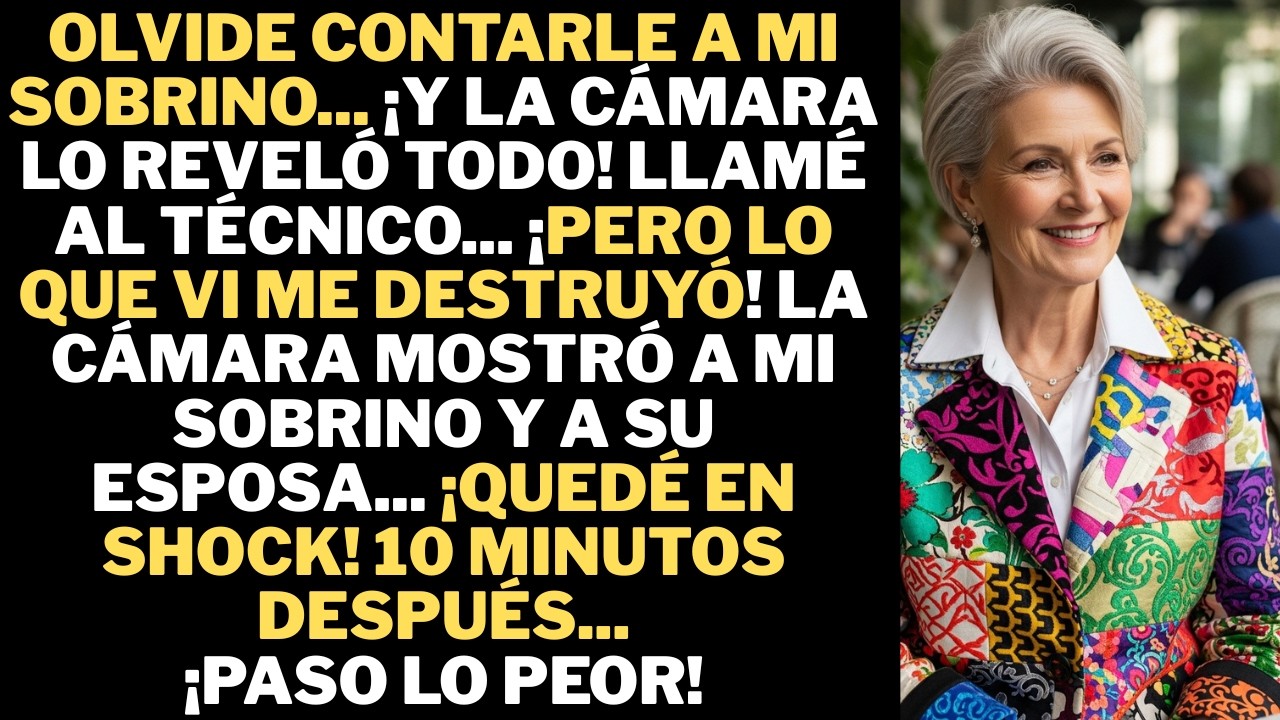Olvidé decirle a mi sobrino que la cámara ya estaba en funcionamiento. Cuando revisé las grabaciones