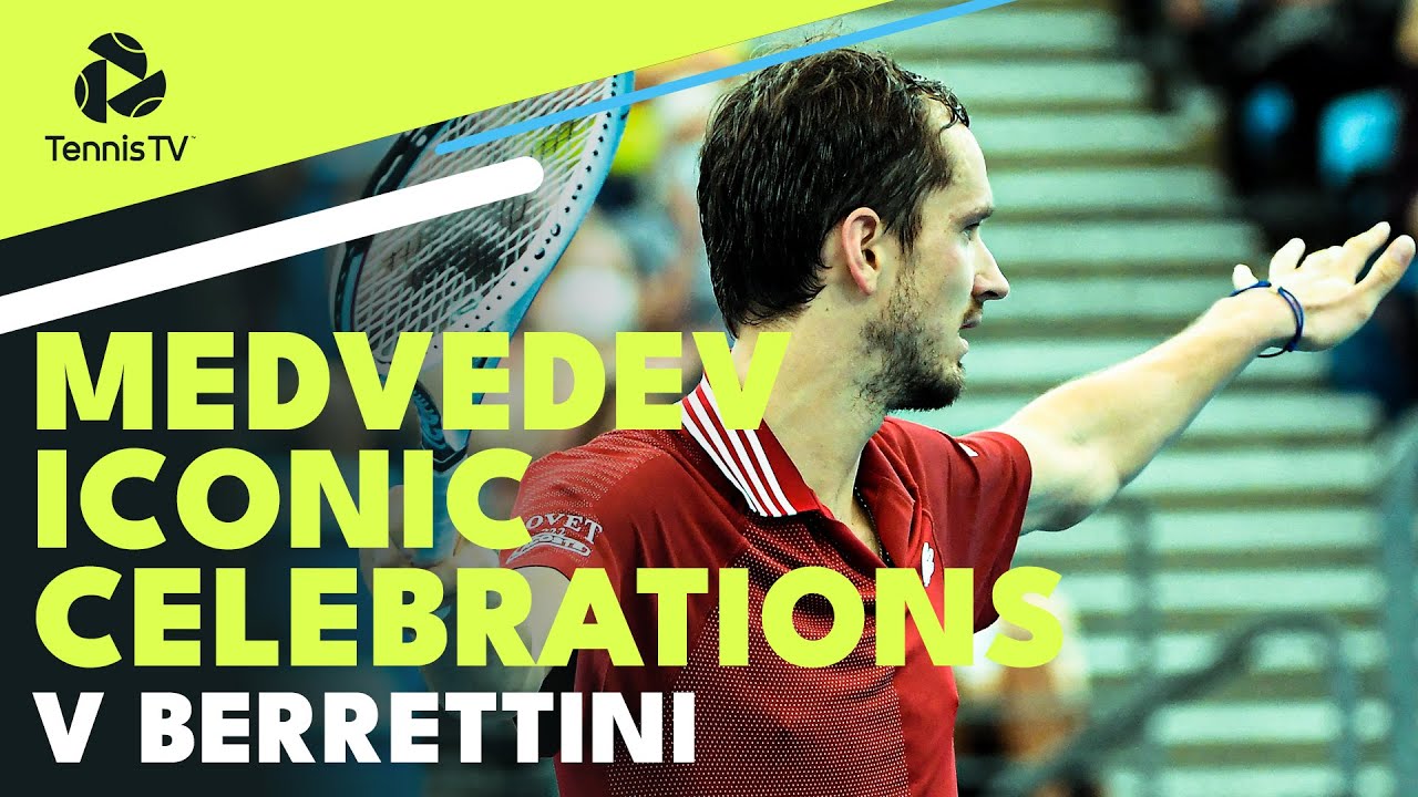 Daniil Medvedev ICONIC Celebrations 😂 | ATP Cup 2022 vs Berrettini