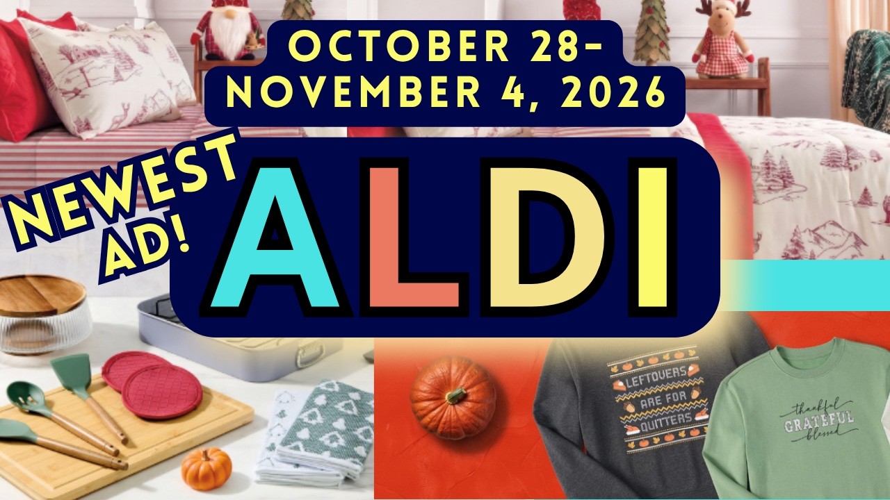 ALDI: Nowa gazetka - 28 PAŹDZIERNIKA 2026 - 4 listopada 2026 - OKAZJE ALDI!