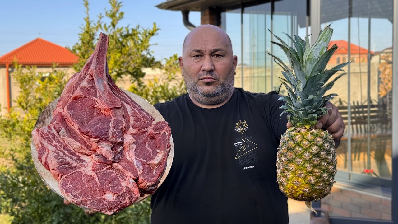 Правильный стейк + ананасовая сальса = лучший вкус!
