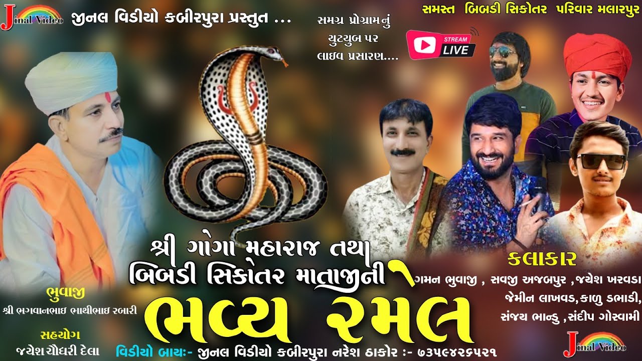 🔴Live શ્રી ગોગા મહારાજ તથા બીબડી સિકોતર માતાજીની ભવ્ય રમેલ || સ્થળ :- મલારપુર || તા:-૮-૨-૨૦૨૫