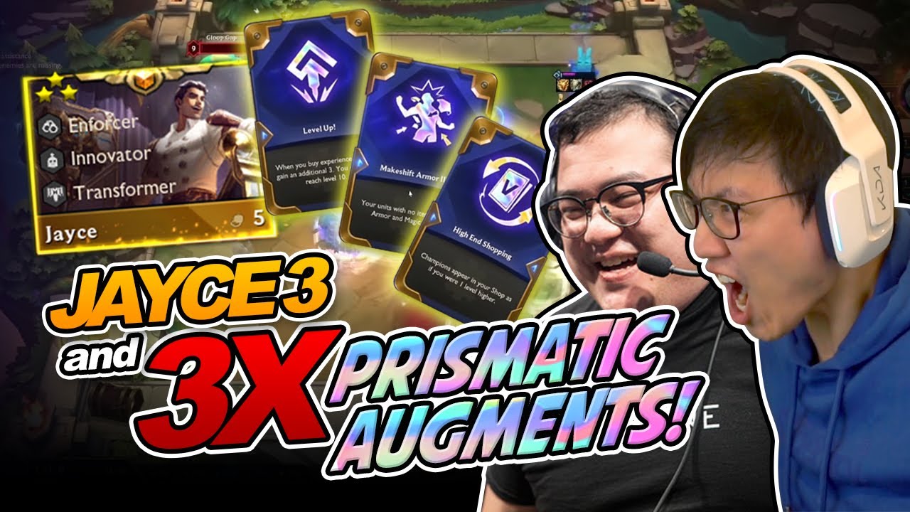 The most EPIC TFT game ever! 3-star Jayce and triple Prismatic Augments! (ft. scarra)