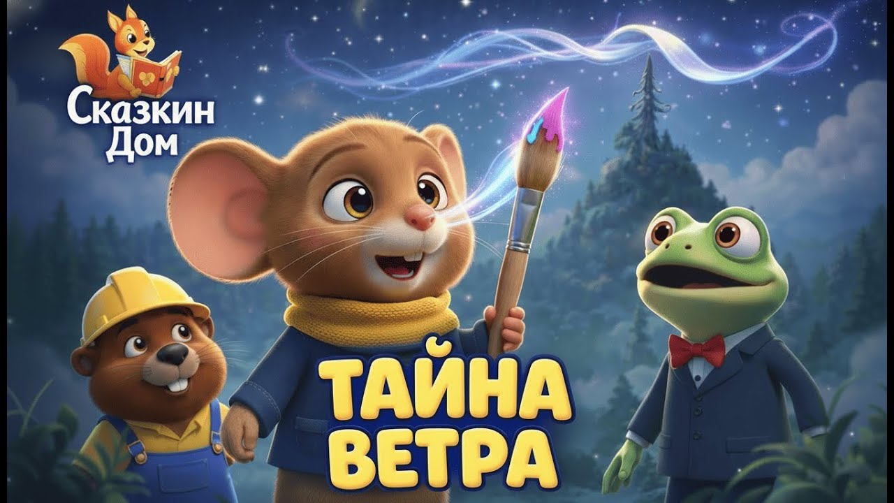 ☁️Мультик-сказка про животных: Приключения Мышонка, Лягушонка и Бобрёнка