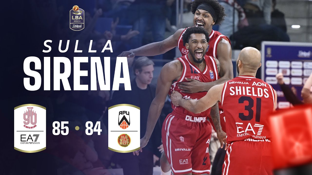🚨 Sulla sirena: Brooks realizza la tripla della vittoria in Milano 🆚 Udine