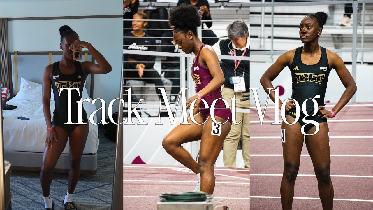 Ran my first 60m of the season | track meet vlog 