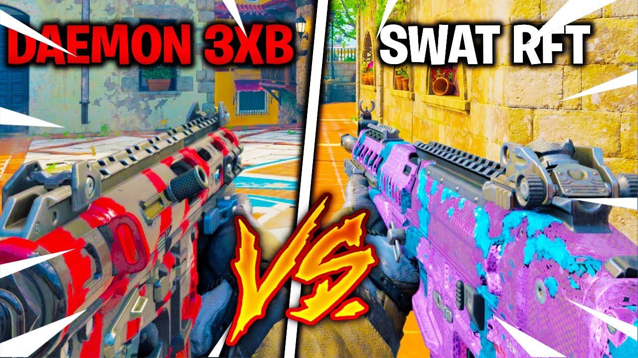 SWAT RFT VS DAEMON 3XB - WHICH DLC WEAPON IS BETTER? [BLACK OPS 4 WEAPON COMPARISON]