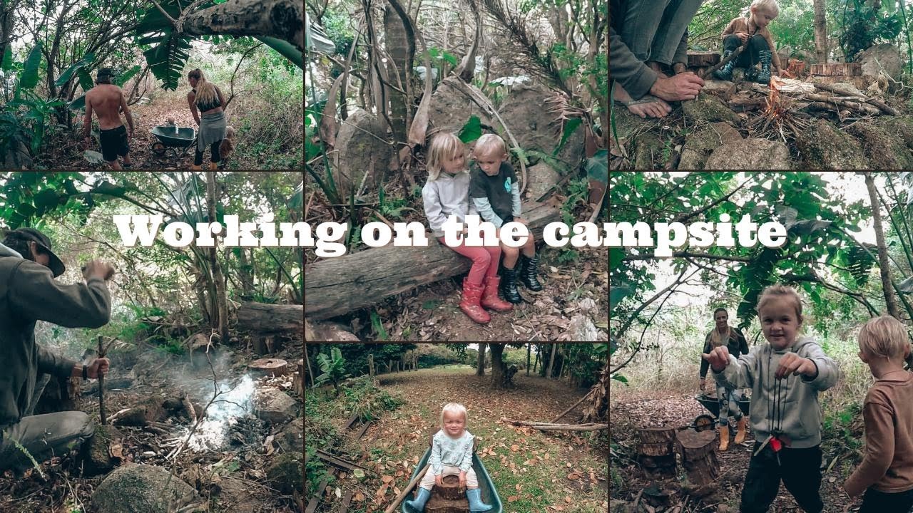 Doing Some Work Down At The Wild Campsite