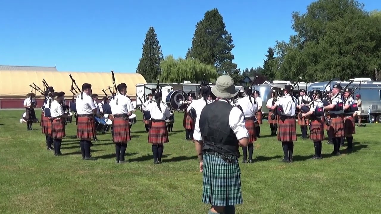 SFU Pipe Band - Drunken Landlady Medley - Skagit Valley Highland Games 2025