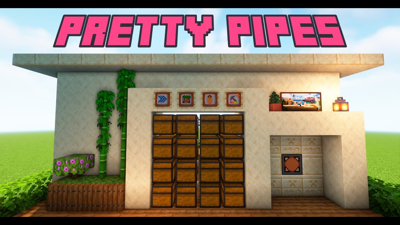 PRETTY PIPES 1.16.5 /1.19.2 (🥙TORTILLALAND) : UN ALMACÉN AUTOMÁTICO FÁCIL Y EFICIENTE