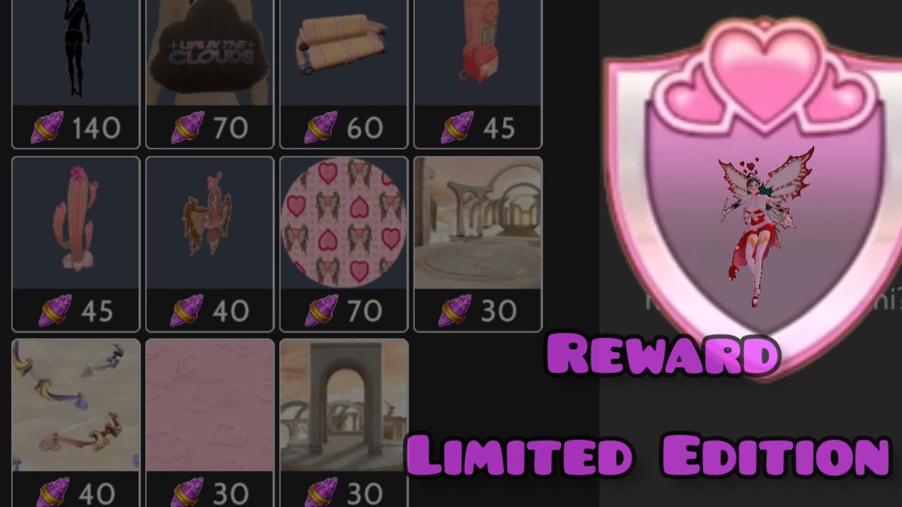 Reward Limited Edition Valentine In The Cloud Avakin Life