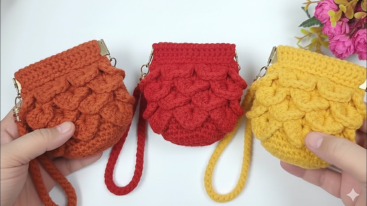 Paano i-Crochet ang Coin Purse (with Crocodile Stitch & Flex Frame) #crochetph 