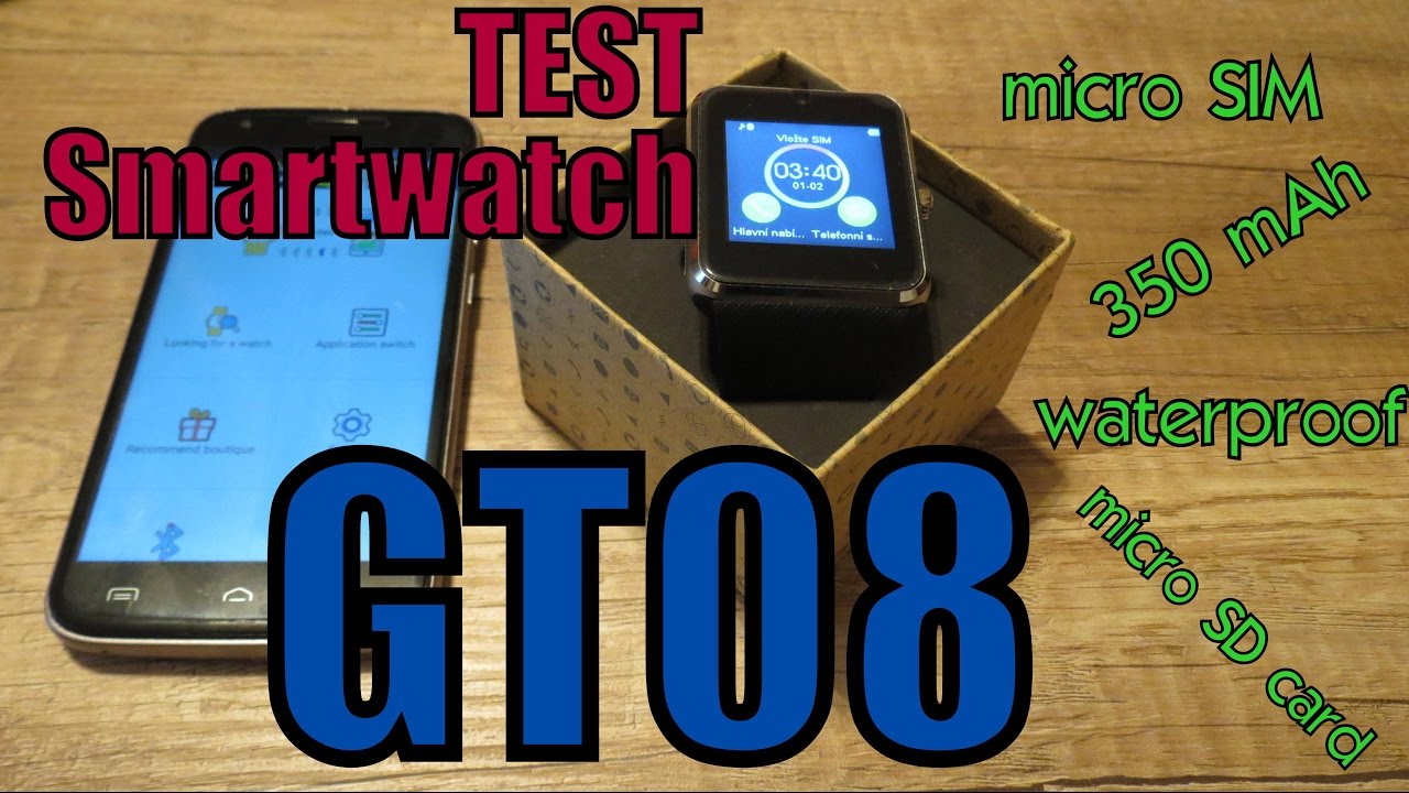 TEST Smart Watch GT08 orig or fake??│Aliexpress česky│Unboxing - rozbalovačka│TEST│