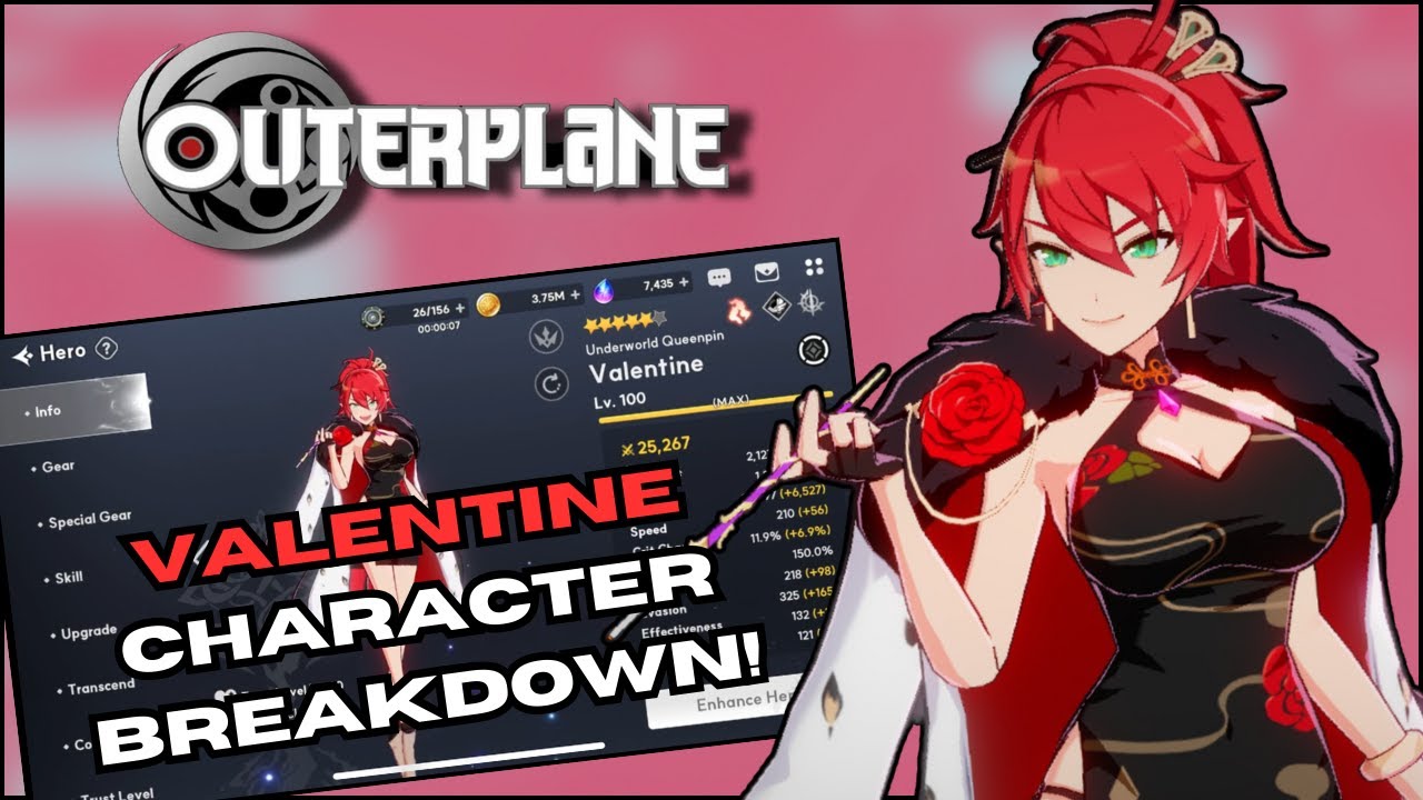 Outerplane Character Breakdown: Valentine, Underworld Queenpin!