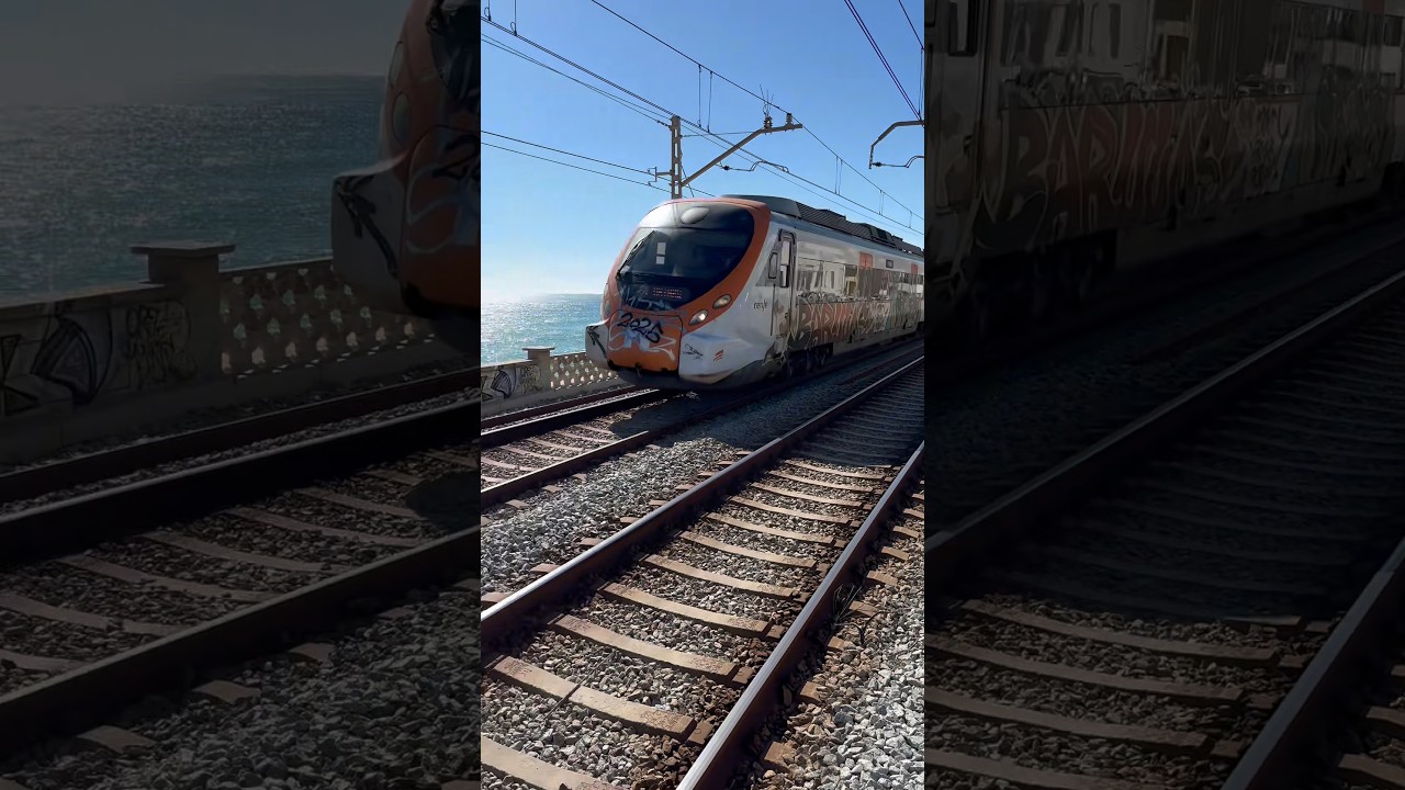 Civia 465 doble entrando en Montgat Nord hacia Mataró r1