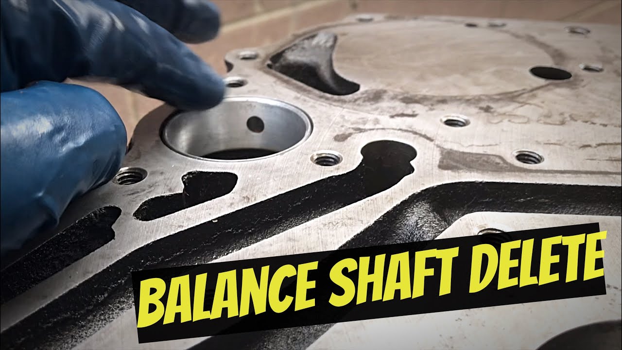 Balance shaft delete part one, setting up the bearings