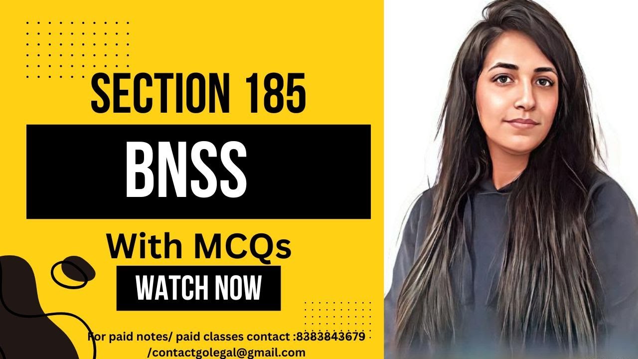 Section 187 of BNSS with MCQs