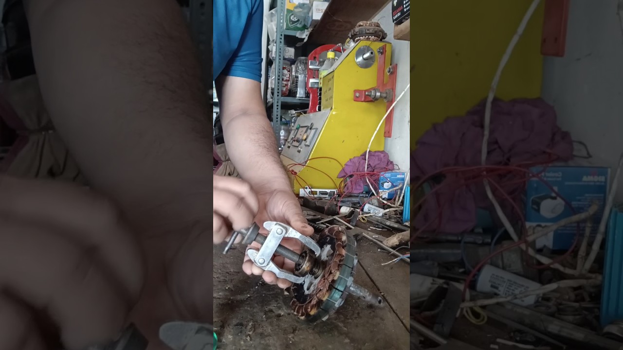 Ceiling Fan Bearing change #youtubeshorts #ceilingfan #electrical #bearing