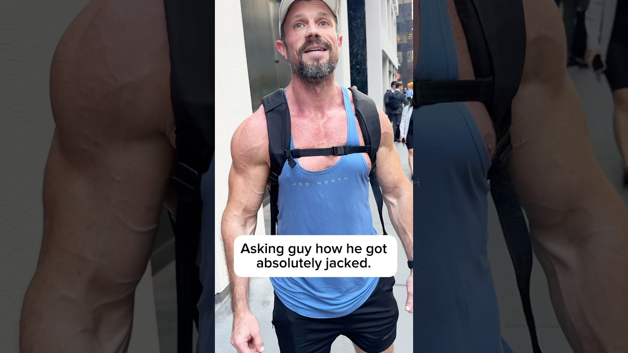 Asking jacked guy if he&rsquo;s natural. #bodybuilding #workout #nyc #fitness #interview