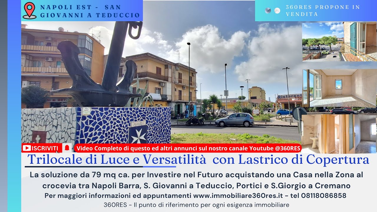 NAPOLI EST: Comprare CASA di 3 Vani + Terrazzo e creare la tua vita guardando al futuro è possibile!