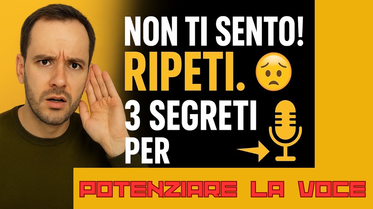 MIGLIORA LA VOCE! 3 TRUCCHI PER PARLARE PIÙ FORTE, SENZA SFORZO